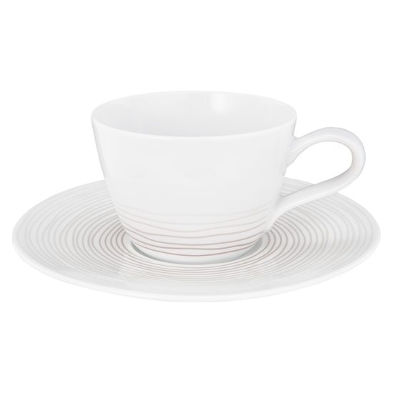 Cup 0,24 l coffee and saucer 16,5 cm, Life 25431, Seltmann Porcelain