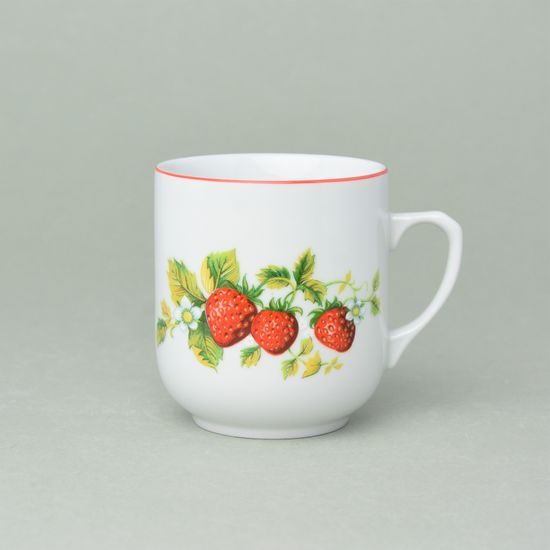 Mug Trojka 0,28 l, Strawberries, Český porcelán a.s.
