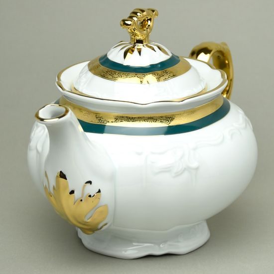 Tea set for 6 pers., Marie Louise 8800501 gold + green, Thun 1794 a.s.