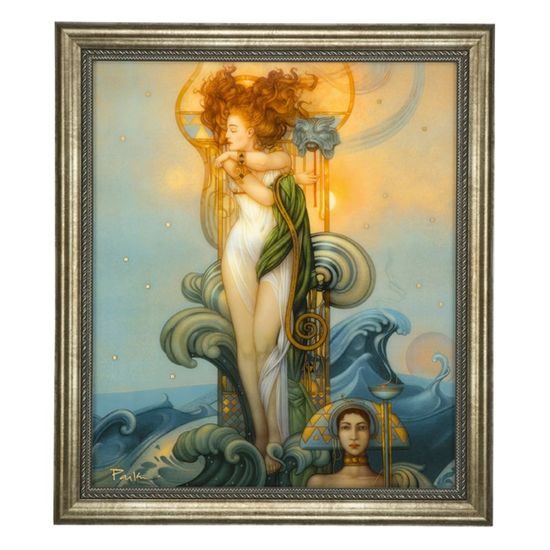 Picture Venus 52,5 x 60 cm, Glass, M. Parkes, Goebel Artis Orbis