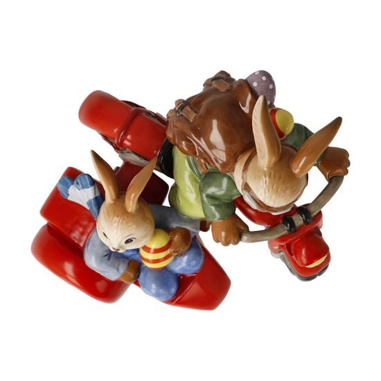 Rabbit figurine Joyride 15 / 16.5 / 12cm, stoneware, Goebel