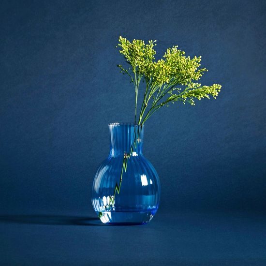 Křišťálová karafa / váza Tethys, 1900 ml, Light Blue, Sklárna Květná 1794
