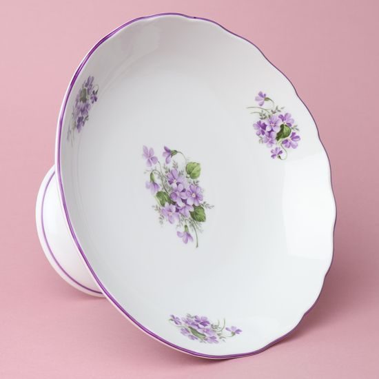 Compot dish on stand 24 cm, Violet, Český porcelán a.s.