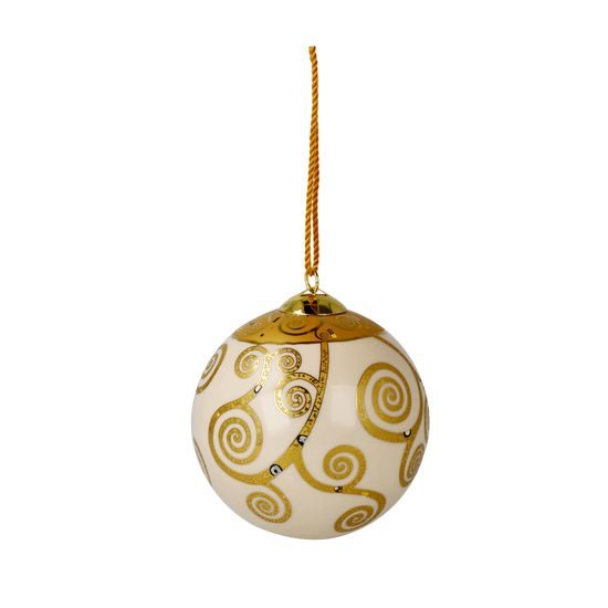Závěsná koule Strom života, 7,5 / 7,5 / 7,5, porcelán, G. Klimt Goebel