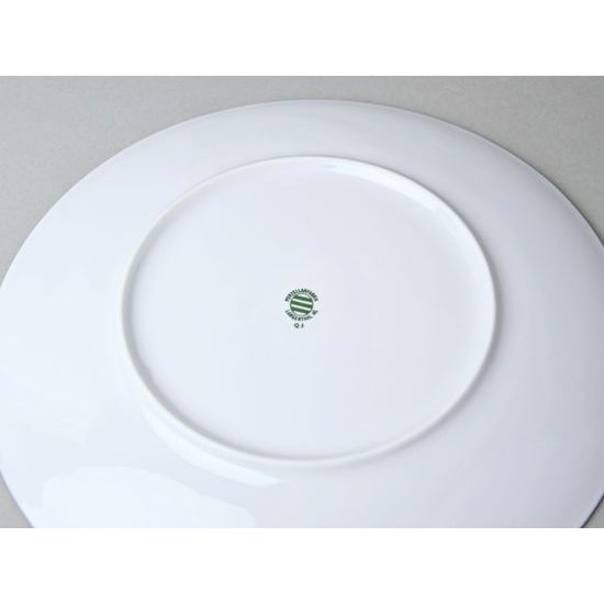 Cake Plate 30 cm, Rain (blue-yellow), G. Benedikt 1882