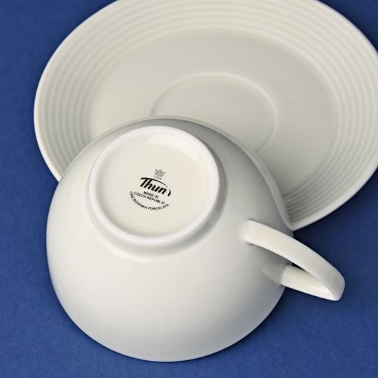 Čajová sada pro 6 osob, Lea ivory, Thun karlovarský porcelán