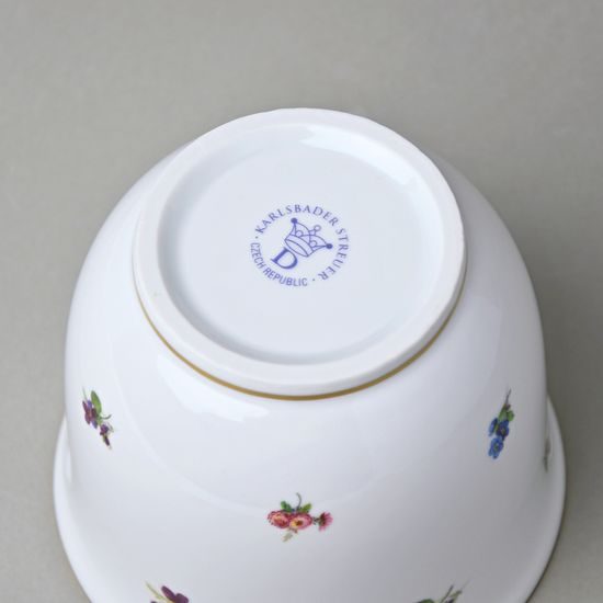 Květináč malý bez uch pr. 12,9; v. 10,9 cm, rakouská házenka, Český porcelán a.s.