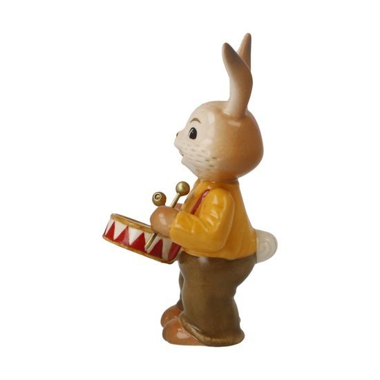 Rabbit figurine Cute Drummer 4 / 4.5 / 8cm, stoneware, Goebel