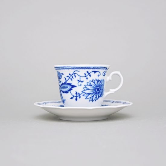 Cup tall 130 ml + sacuer 135 mm, Thun 1794, karlovarský porcelán, NATÁLIE Blue Onion