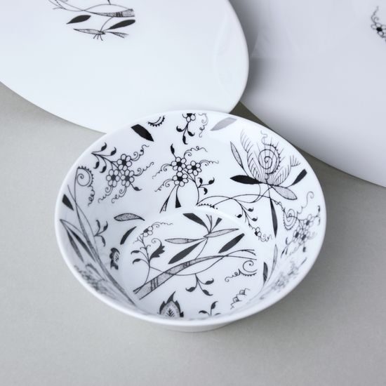 Bohemia black: Dining set 12 pcs., design by Jiri Pelcl, Cesky porcelain a.s.