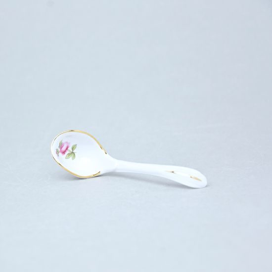 Small spoon 11 cm for mustard, mini cauce boat, Thun 1794 Carlsbad Porcelain, BERNADOTTE Meissen Rose