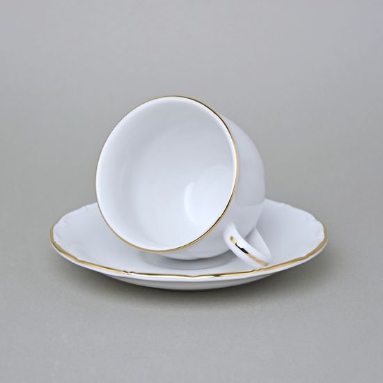 Cup 200 ml + saucer 14,5 cm, HC001 gold, Elizabeth