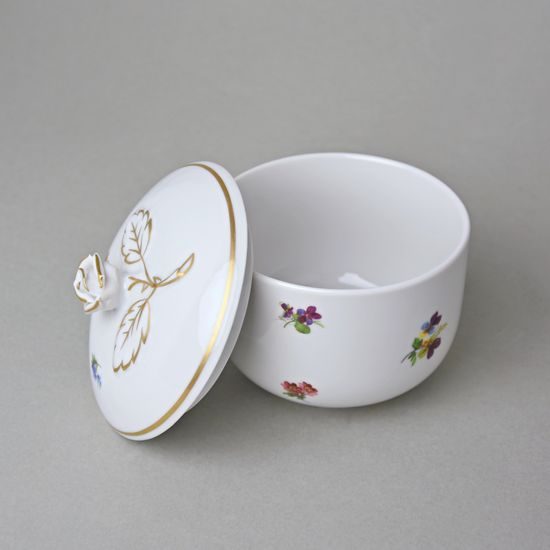 Cukřenka bez oušek s víčkem bez výřezu 200 ml, Rakouská házenka, Český porcelán a.s.