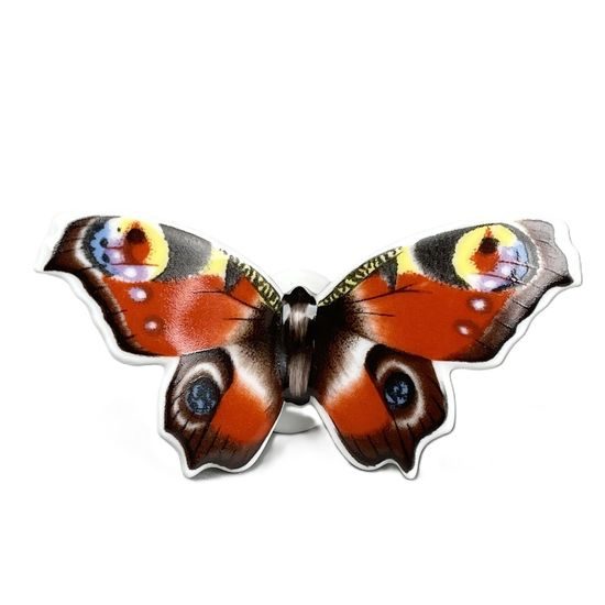 Butterfly Aglais io 8 x 4 x 2,5 cm, Unterweissbacher porcelain figures