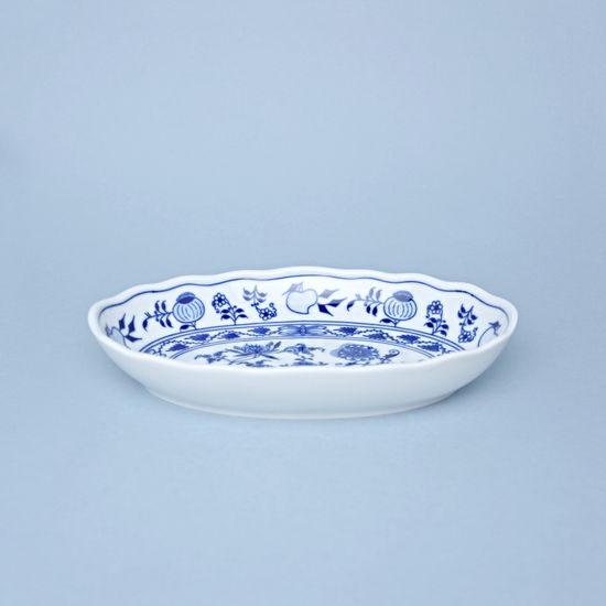 Oval salad dish 23 cm, Original Blue Onion Pattern