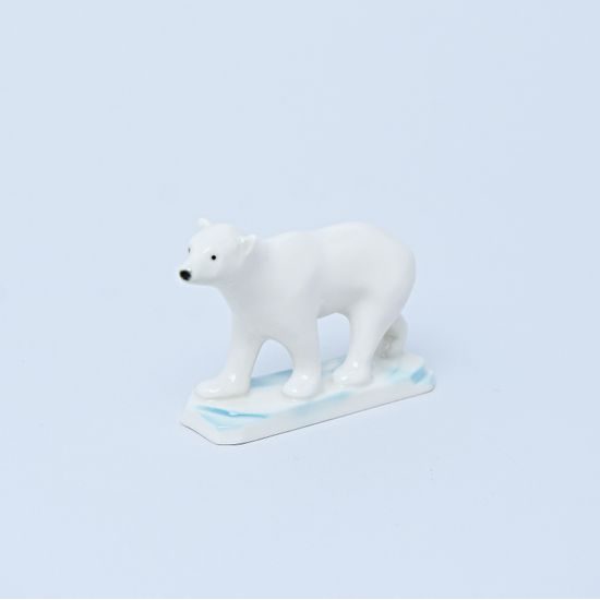 Polar bear 9,5 x 2,5 x 6,5 cm, Kati Zorn, Unterweissbacher porcelain