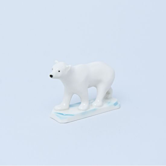 Polar bear 9,5 x 2,5 x 6,5 cm, Kati Zorn, Unterweissbacher porcelain