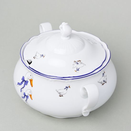 Constance Goose, Soup tureen 2,3 l, Thun 1794, Carlsbad porcelain