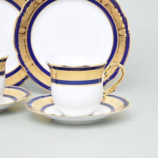 Šálek, podšálek, dezertní talíř 0,2 l / 14,5 cm / 19 cm, 2 ks. + dárková taška, Thun 1794, karlovarský porcelán, CONSTANCE 76297