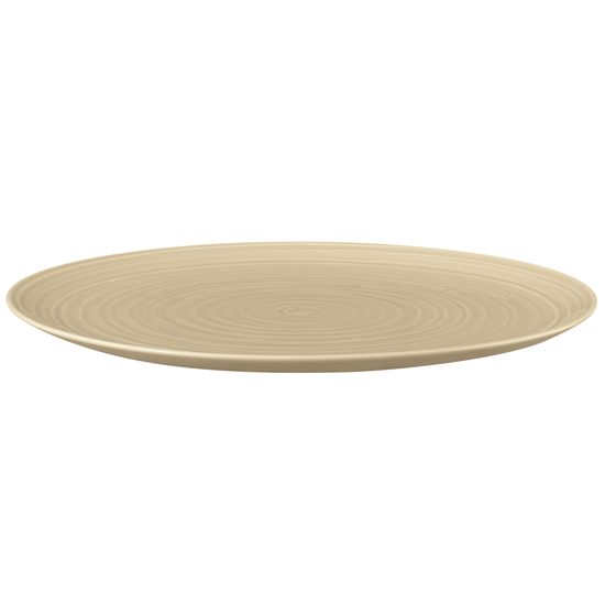 Terra BEIGE: Talíř klubový / mísa mělká kulatá 31 cm, porcelán Seltmann
