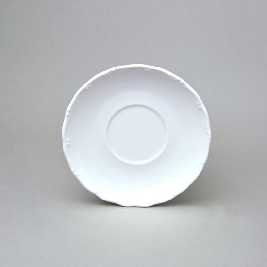 Verona white: Saucer 150 mm with wider mirror, G. Benedikt 1882, bottom sign