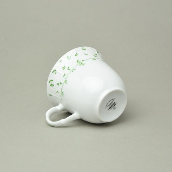 Cup tall 200 ml, Thun 1794, karlovarský porcelán, Natálie green flowers