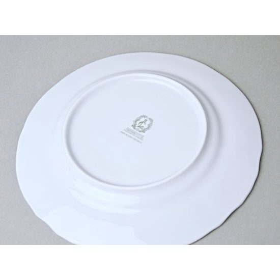 Talíř desertní 19 cm, Thun 1794, karlovarský porcelán, BERNADOTTE házenka