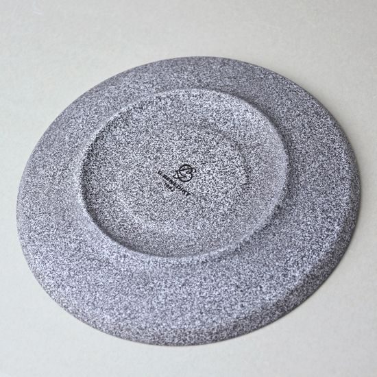 Podšálek 16 cm k šálkům 180ml a 250 ml, Granit raw, Benedikt