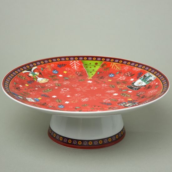 Mísa na noze 27 x 9 cm, vánoční dekor, porcelán, EGAN
