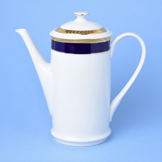 Sabina 767: Coffee pot 1,2 l, cobalt + gold, Leander Loučky