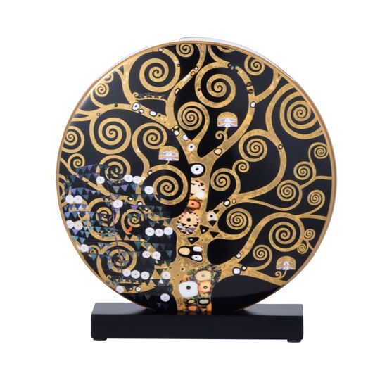 Vase Gustav Klimt - The Kiss / Tree of Life, 21 / 6 / 22,5 cm, Porcelain, Goebel