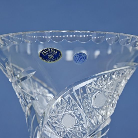 Křišťálová váza broušená, Kometa, 245 mm, Crystal BOHEMIA