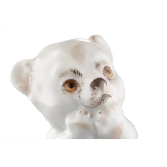 Medvídek 6 cm, kolekce mláďátka, Míšeňský porcelán
