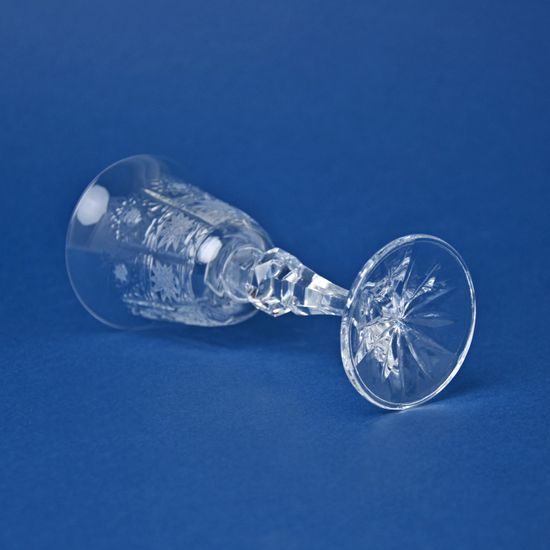 Likérka na nožce 60 ml, brus Klasik 500PK, 15 cm, Crystal Bohemia