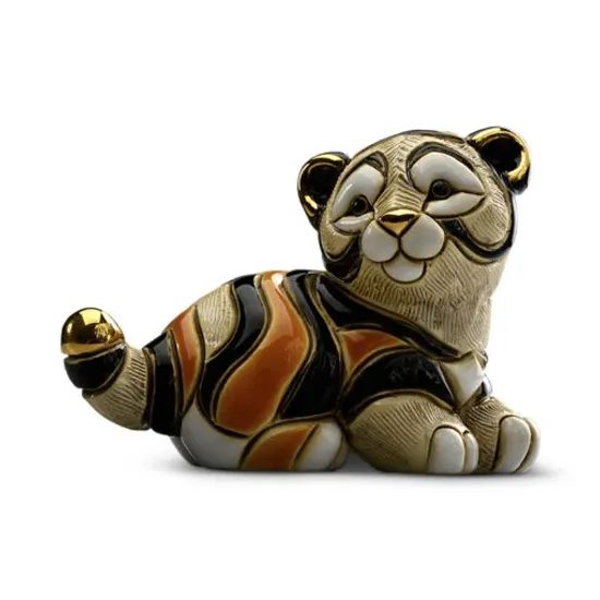 De Rosa - Tiger Cub, 10 x 7 x 6 cm, Ceramic Figure, De Rosa Montevideo