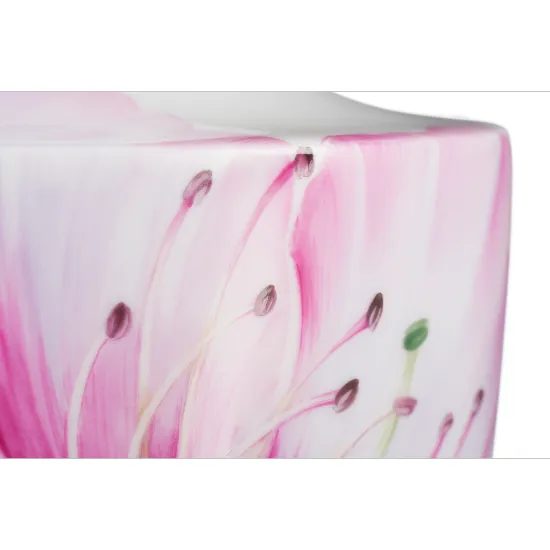 Váza 18 cm, Obří květy - broskvoň, Míšeňský porcelán