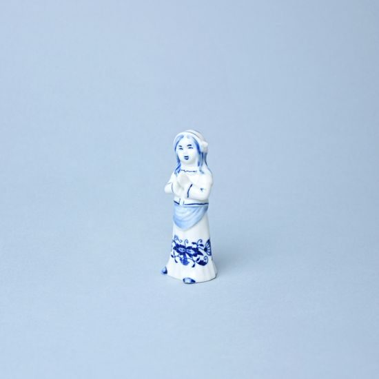 Děvče, Porcelánová figurka 9,5 cm, Cibulák, originální z Dubí