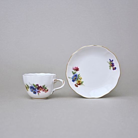 Cup and saucer A plus A 0,08 l / 11 cm for mocca (mini coffee), Harmonie, Cesky porcelan a.s.