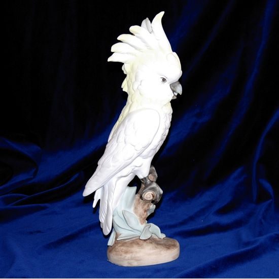 Papoušek 15 x 12 x 39 cm, Porcelánové figurky Duchcov