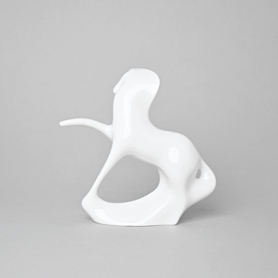 Stallion 15,5 x 5 x 16 cm, white, Royal Dux Bohemia