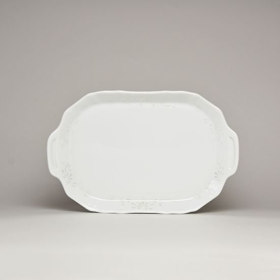 Frost no line: Platter small 23 cm, Thun 1794 Carlsbad porcelain, BERNADOTTE