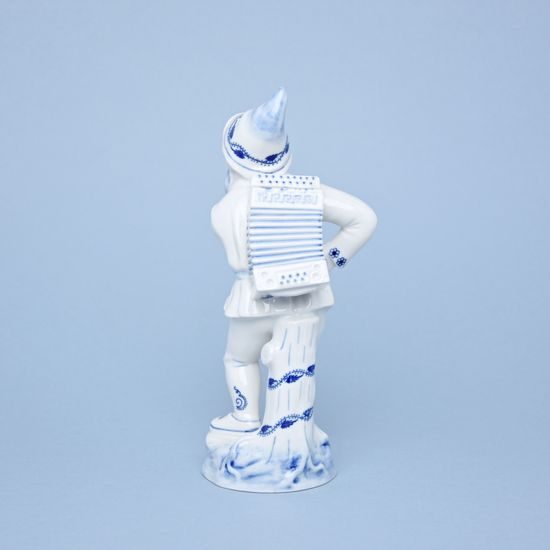 A Dwarf With An Accordion 22,5 x 10 x 10 cm, Original Blue Onion pattern