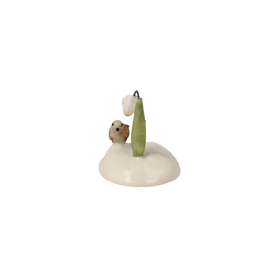 Figurka Sněženka 3,5 / 3 / 3 cm, kamenina, Goebel
