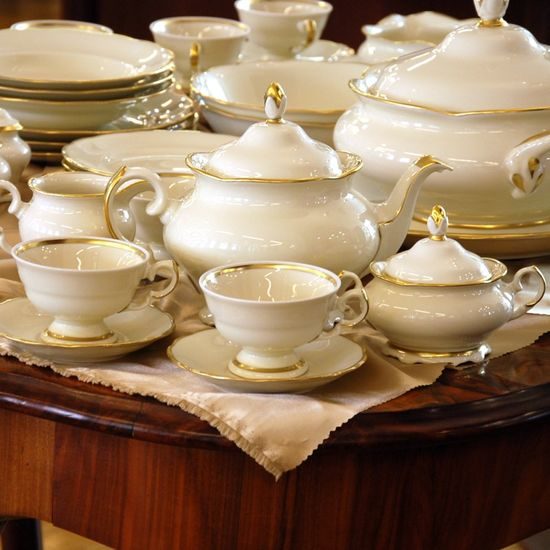 Pot tea 1,2 l, Elizabeth ivory + gold