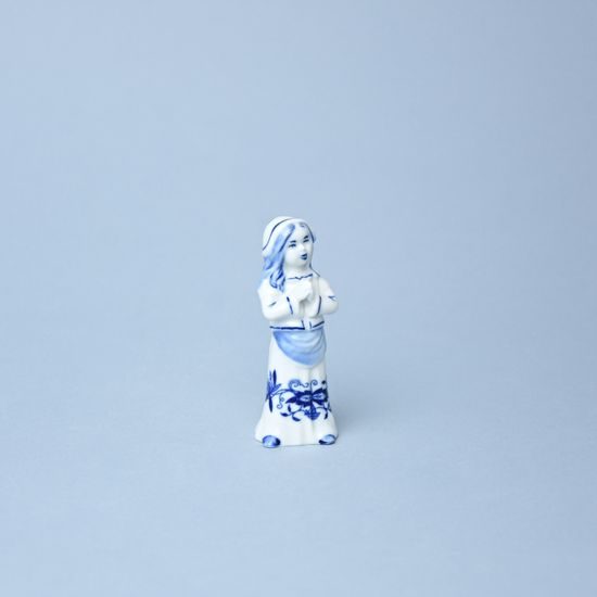 Děvče, Porcelánová figurka 9,5 cm, Cibulák, originální z Dubí