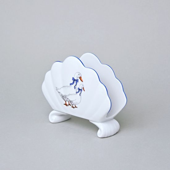 Stojánek na ubrousky 10 cm, husy, Český porcelán a.s.