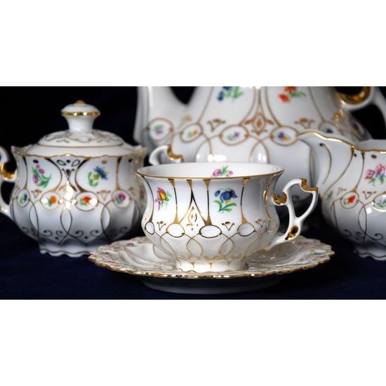 Tea set for 6 persons Elizabeth, Thun Studio, Luxury Porcelain