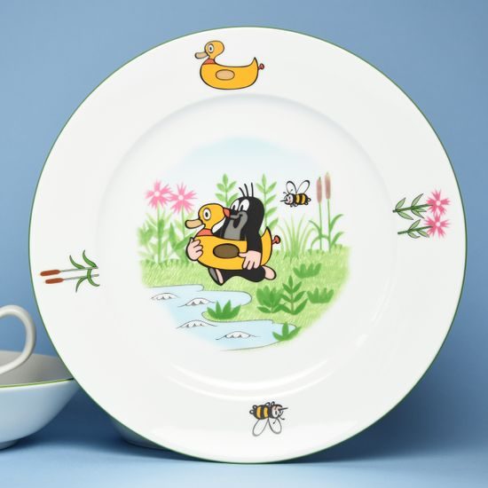 Dinner plate 21 cm Angelika, Mole with duck, Thun 1794, karlovarský porcelán