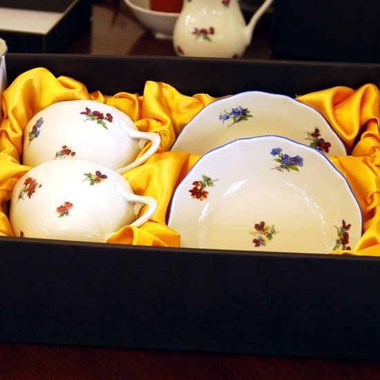 Gift Box brown with yellow satin inside, Big, 29 x 19,5 x 11,3 cm