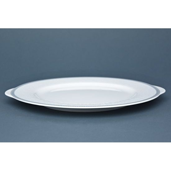 Cake plate with handles 27 cm, Thun 1794, karlovarský porcelán, OPÁL 80446